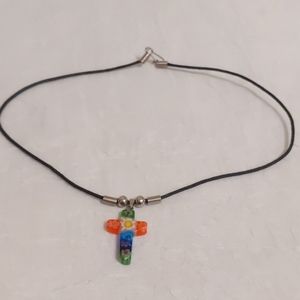 💐 Colorful Cross Necklace